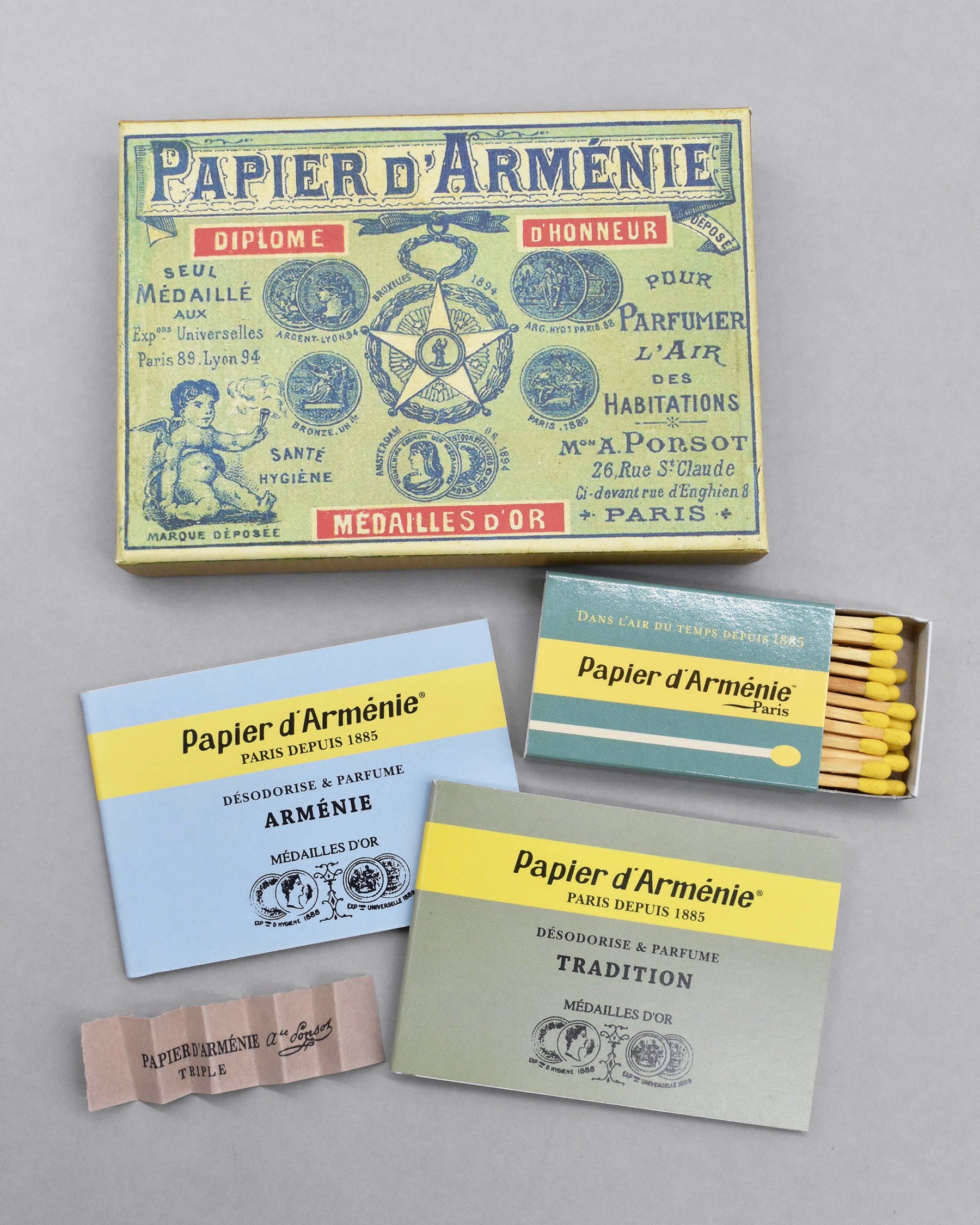 Papier d'Armenie 1 Triple & 2 Francis Kurkdjian Mixes, French deodorizer  Paper