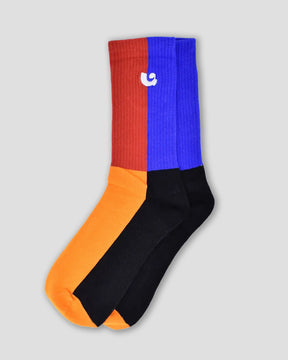 Tricolor Ա Block Socks (Unisex)