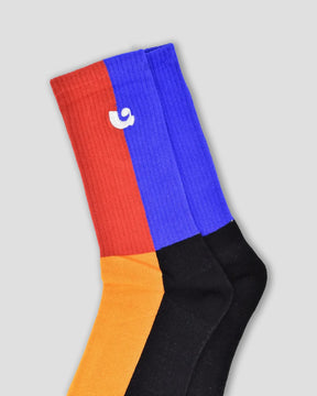 Tricolor Ա Block Socks (Unisex)